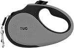 TUG 360° Tangle-Free Retractable Dog Leash for Up to 50 kg Dogs | 5 m Strong Nylon Tape/Ribbon | One-Handed Brake, Pause, Lock (Large, Green)