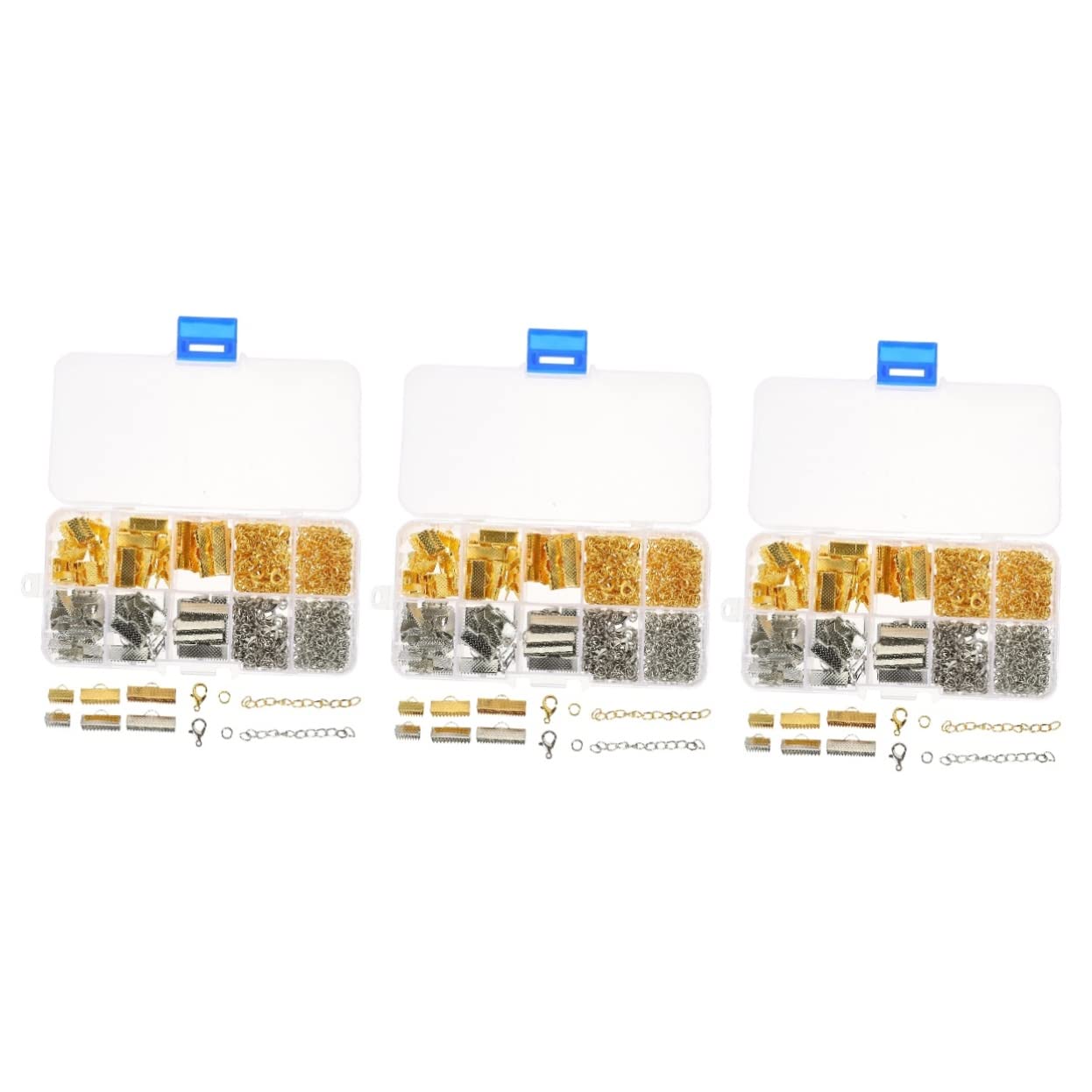 Uonlytech 3 Cajas De Cadena De Extensión Con Hebilla De Langosta Cierres De Langosta Para Hacer Joyas Suministros Para Hacer Joyas Cierres Cierres De Joyería Para Pulseras Cierres De