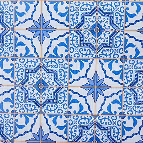 Contact Decorado 45cmx10m Azulejo Portugues - Rolo, Plastcover, 240036C, Multicolorido