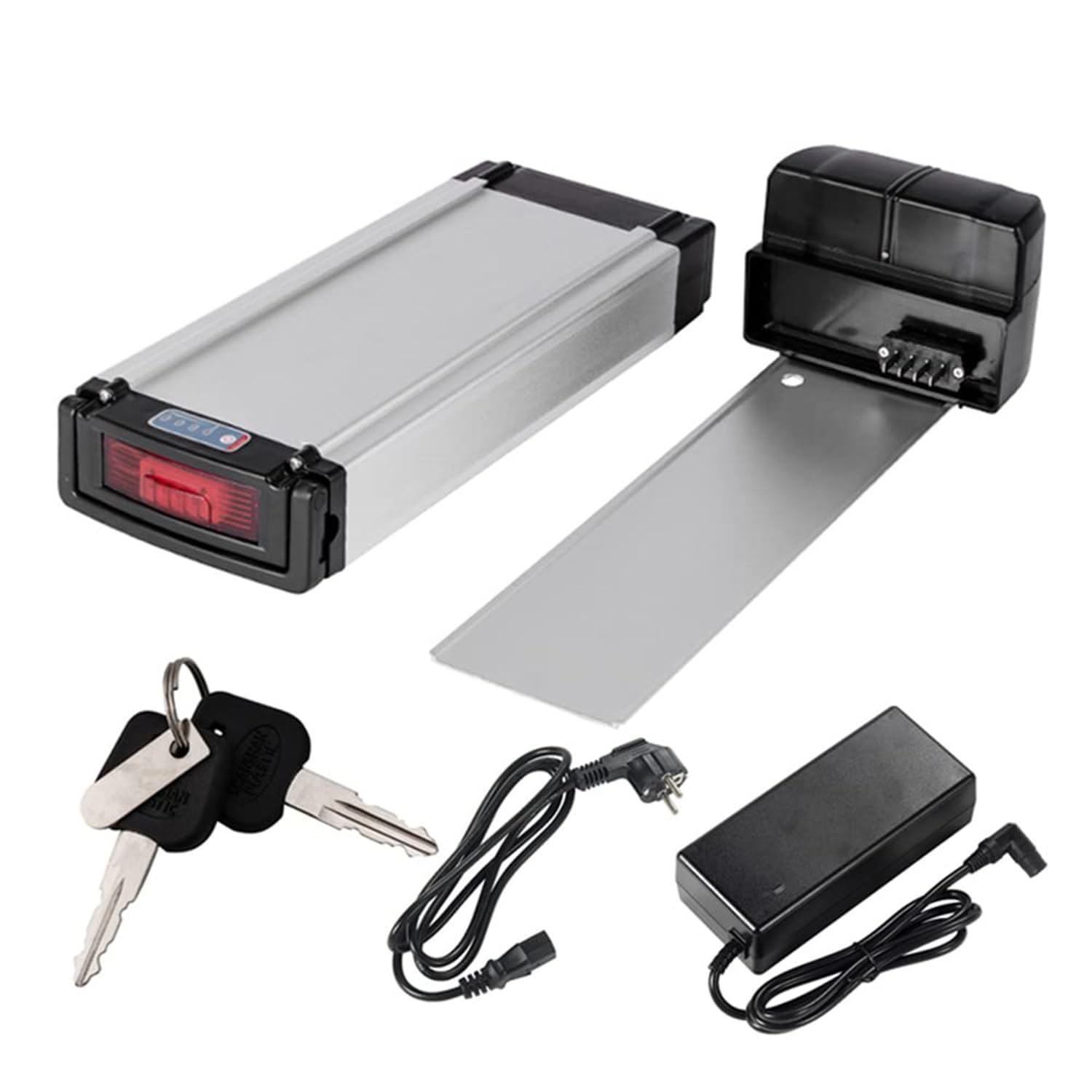 E-Bike 36 V 15,6 Ah akumulator do 36 V/48 V 250 W, 350 W, 500 W, litowy akumulator rowerowy z BMS i ładowarką