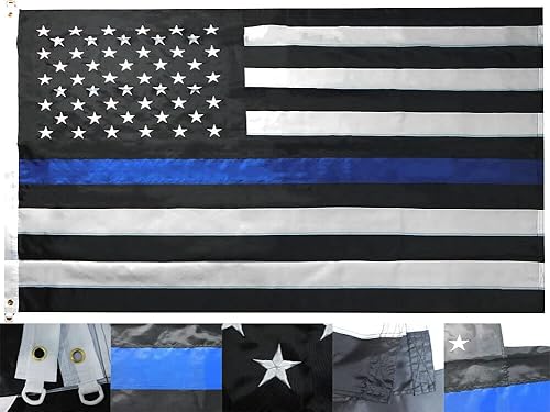 Premium USA Thin Line 8x12 8'x12' Nylon Embroidered Flag Grommets &