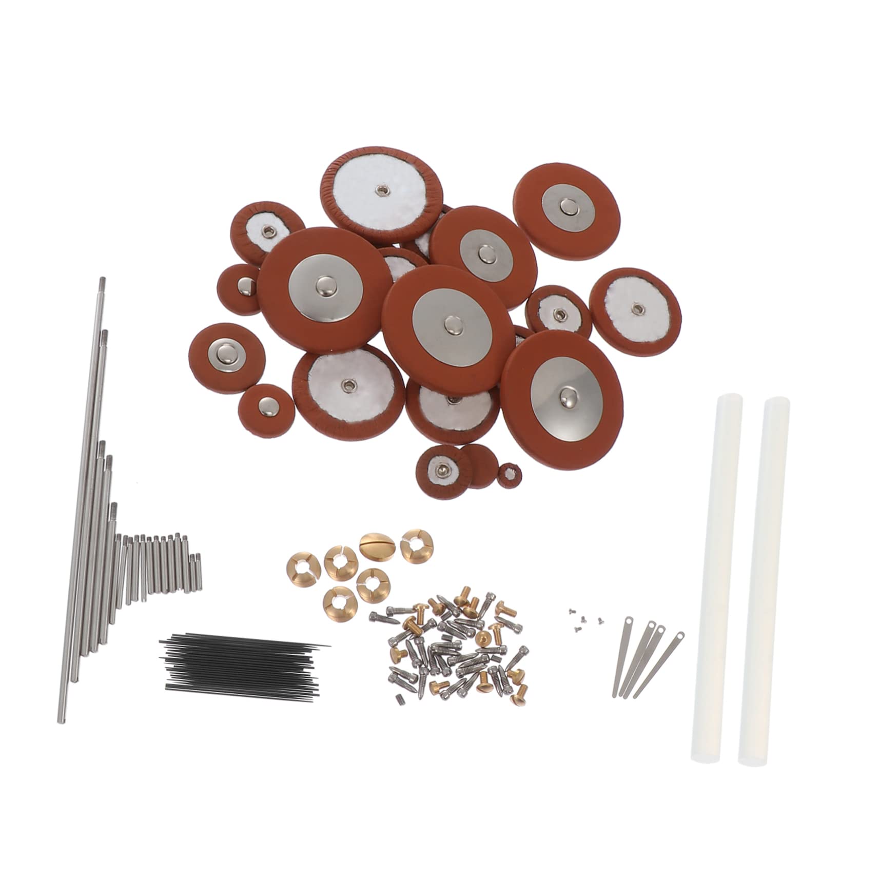 ibasenice Kit Di Riparazione Per Sassofono Set Completo Di Strumenti Per Strumenti a Fiato Viti Metalliche e Accessori Per Sax Contralto Facile Da Usare e Sostituire