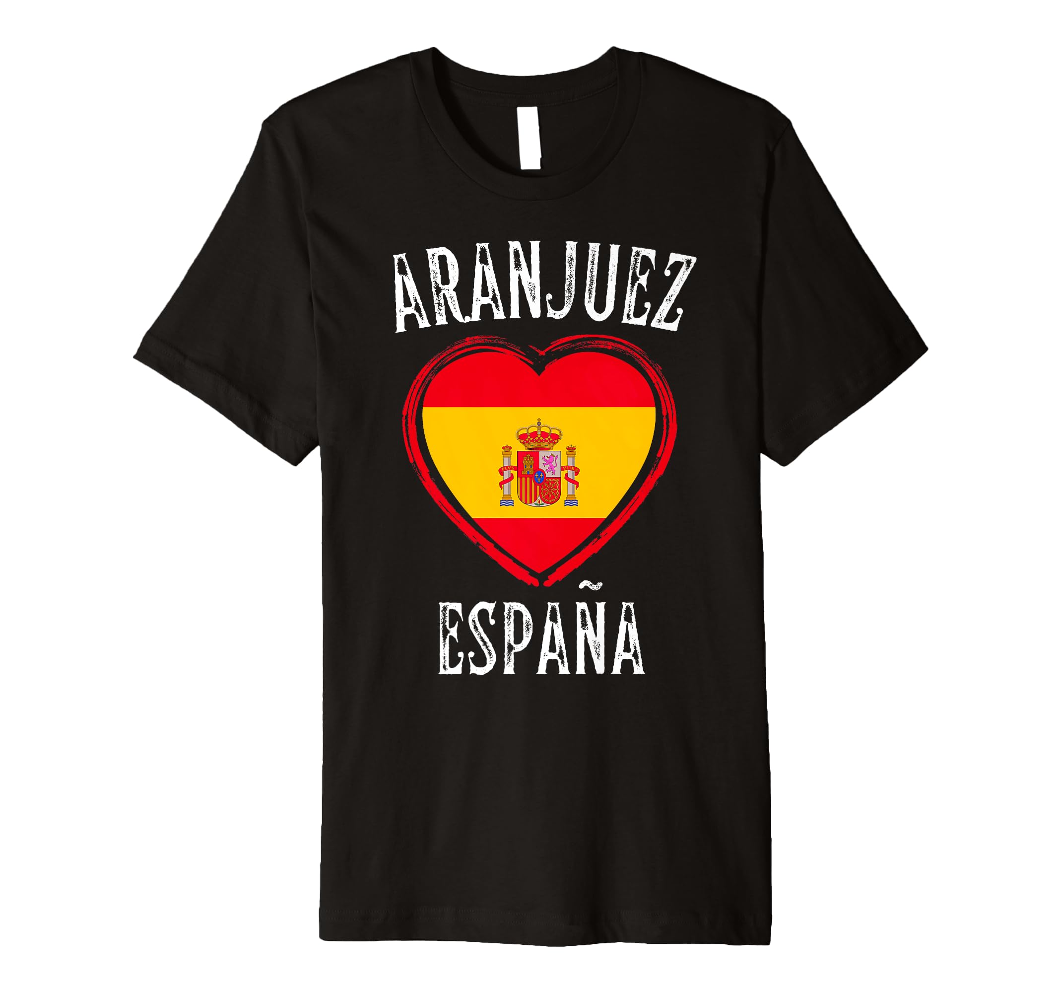 España Flag Heart Aranjuez City Premium T-Shirt