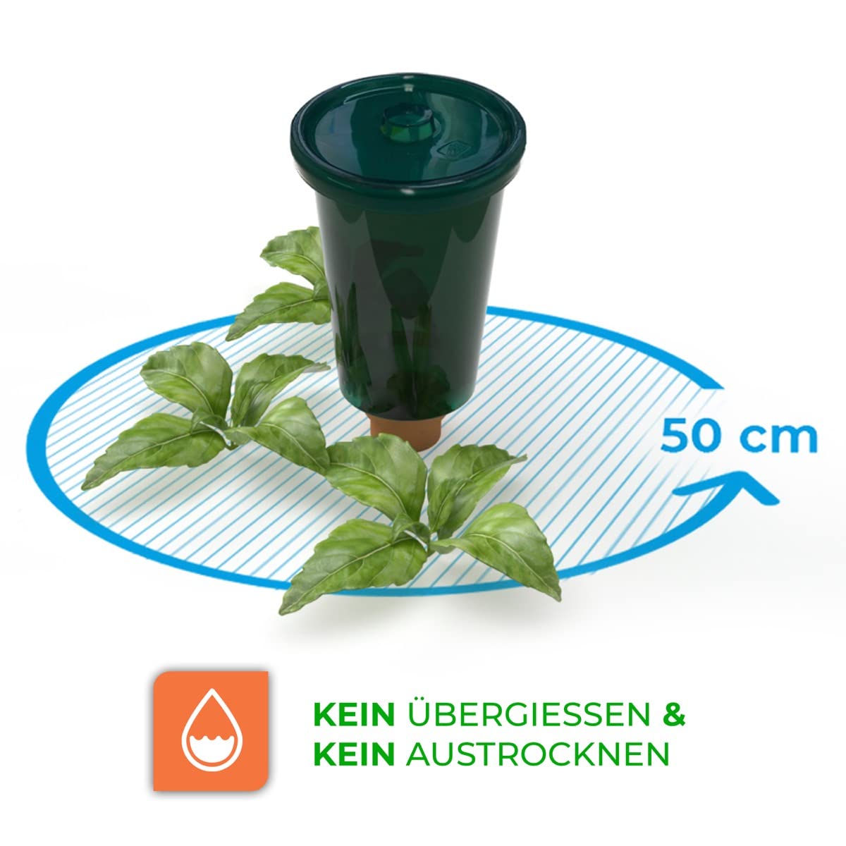 Bio Green Hydro Cup Lot de 4 cônes en Argile avec Embouts Assortis Terracotta 2,5 l