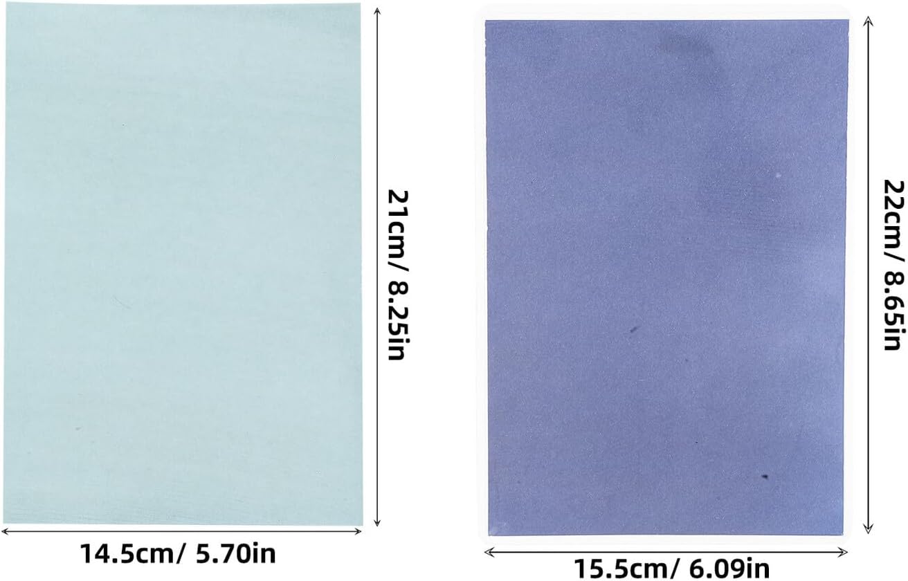 ifundom 32pcs A5 Cyanotype Paper Sun Print Kit with Clip for DIY Art and Crafts, High Sensitivity Solar Activated Printing Sheets for Creative Projects and Photography