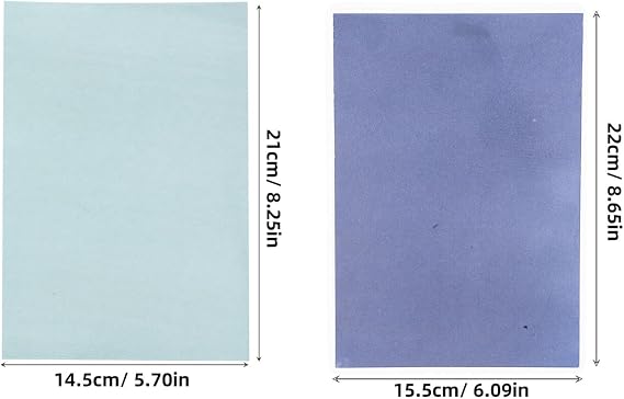 Beavorty A5 Sun Activated Printing Paper Cyanotype Paper Kit for Adults 32 Sheets with Clip for Art and Craft Projects