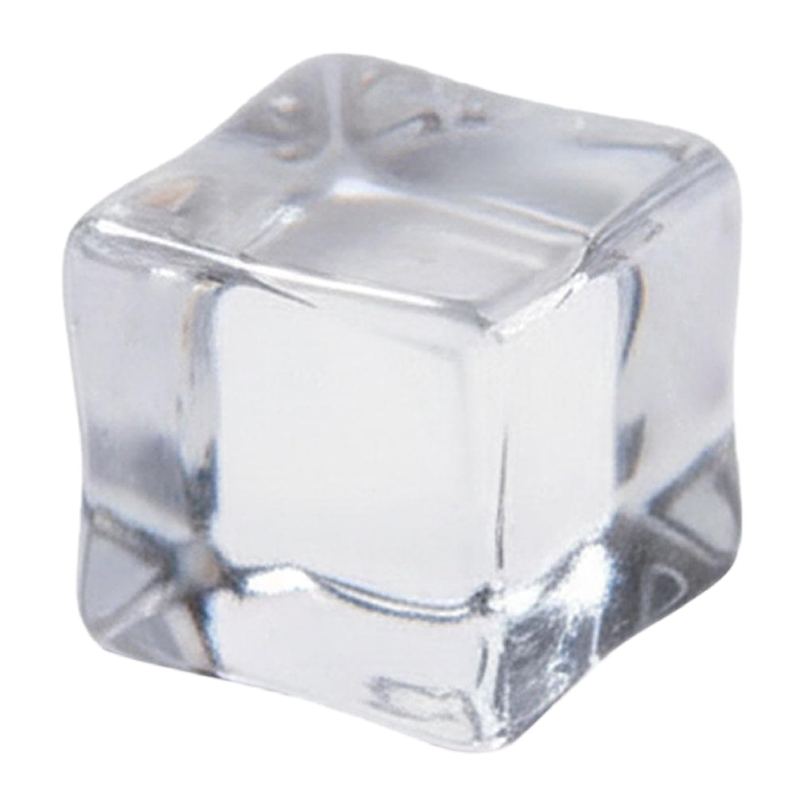 Squishy Cubes Squeeze Toys – Ice Cube Fidget Toy, Sensory Fidget Toys, Stress Balls for Stress Relief, Anxiety Relief for Kids & Adults for Work, Study Clear 2.5CM