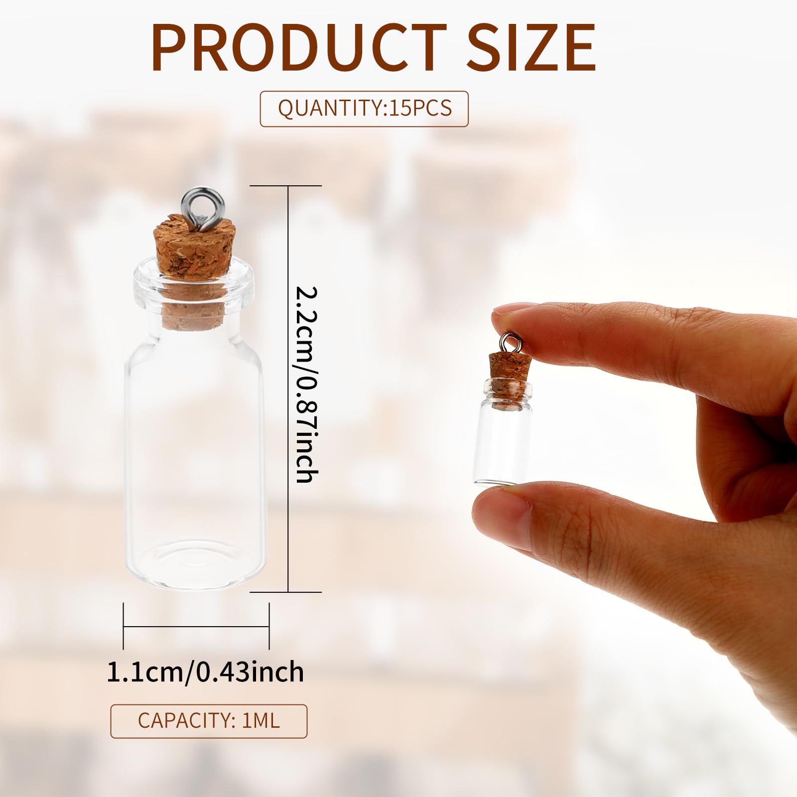 Bottiglie Di Vetro Da 10 Pezzi Con Bottiglie Di Vetro Trasparente - Foto 10