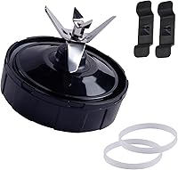 Vista 1 de Piezas de repuesto Ninja Blender, hoja de licuadora Ninja de 7 aletas, ensamblaje de cuchilla de licuadora actualizado para licuadoras Nutri Ninja