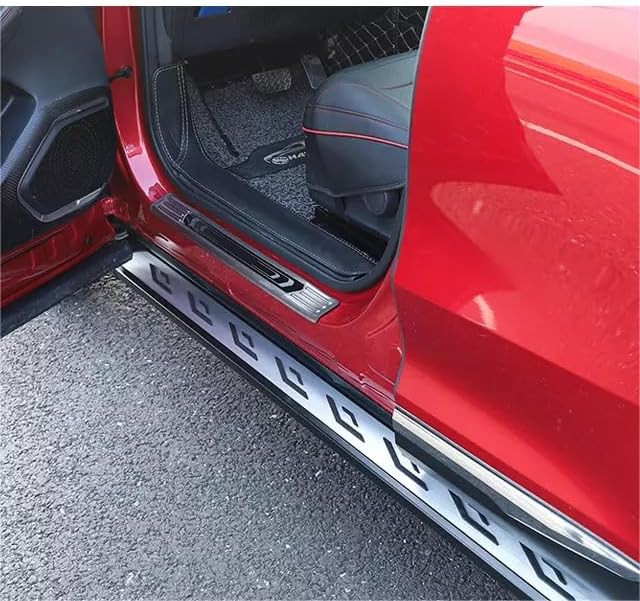 2Pcs Running Boards for Audi Q4 e-tron 2022-2025 Door Fixed Side Step Pedal Nerf Bar Platform Ptotector, Including Brackets