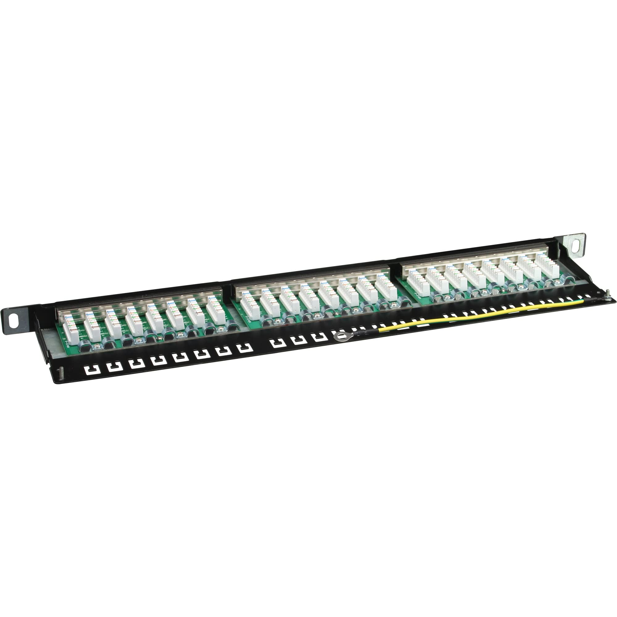 InLine 21721 Patch Panel Cat.6, 24 Porte, 48.26 cm, 19, 0.5He, Nero