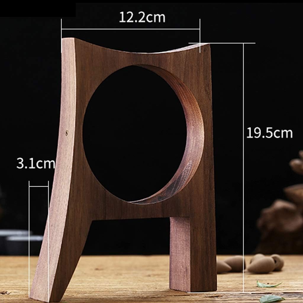 Incense Burner Black Walnut Wooden Backflow Incense Burner Holder Censer with Incense and Line Incense for Home Furnishing Ornaments Room Scent Diffuser Incense Holder