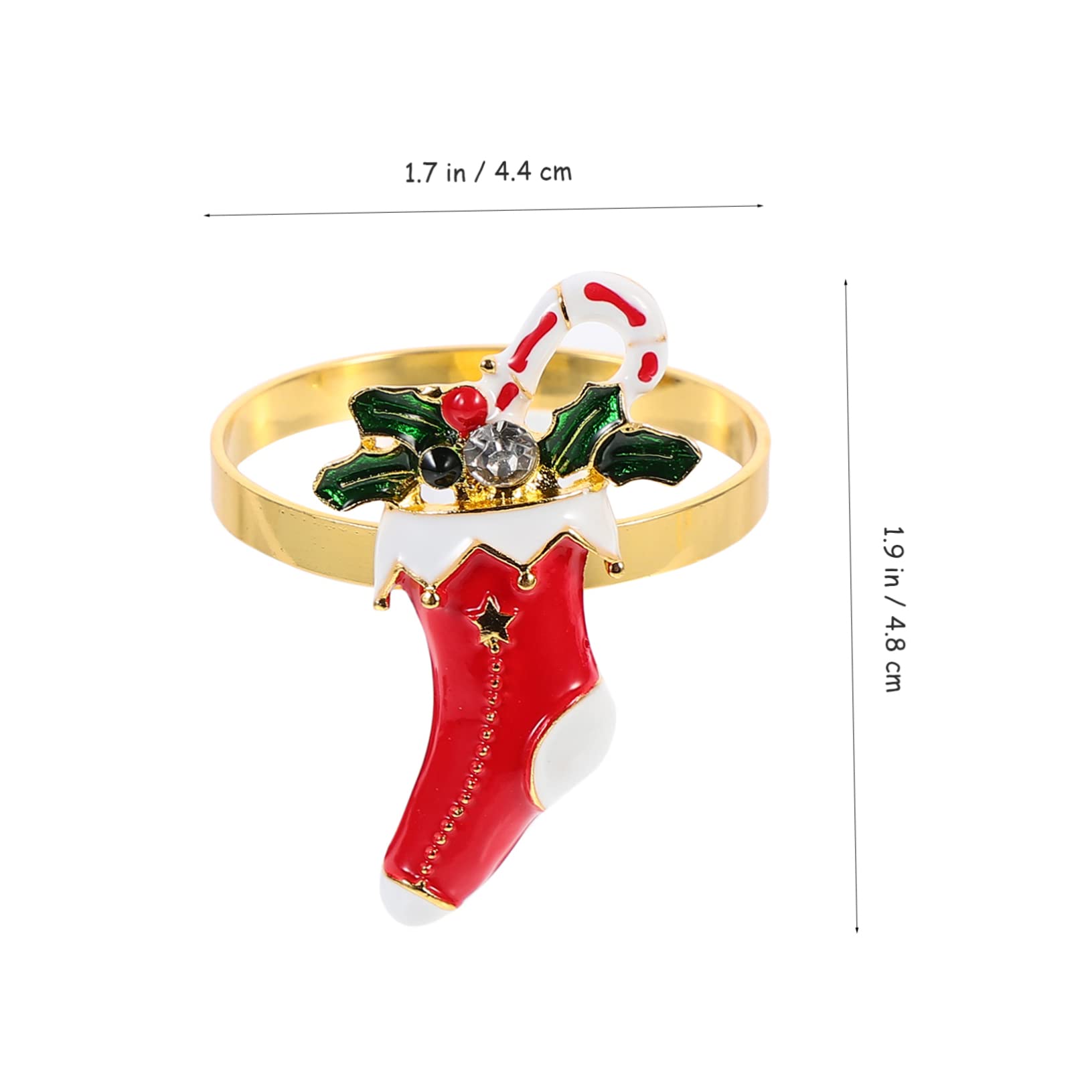 TOPBATHY 3 Sätze Weihnachtsserviettenschnalle Christmas Decorations Table Weihnachtsdeko Schreibtisch Perlmutt-serviettenringhalter Weihnachtsdecke Weihnachten Serviettendekor 4 Stück * 3