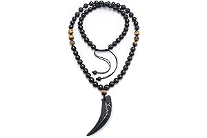 Wolf Tooth Necklace: Amulet Empowering Necklaces for Men Women