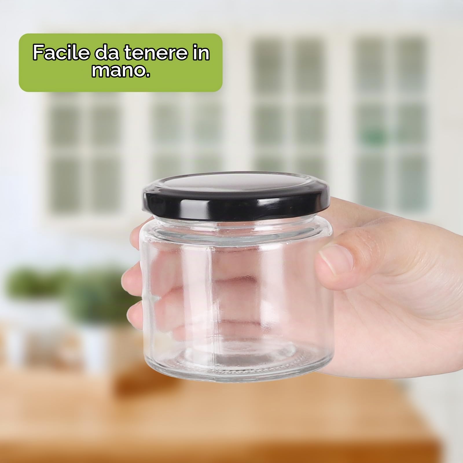 YBCPACK 24 vasetti per marmellata piccoli con coperchio, 150 ml, con tappo a vite, ermetici e lavabili in lavastoviglie, piccoli barattoli a vite con etichette e penna per marmellata, yogurt, miele