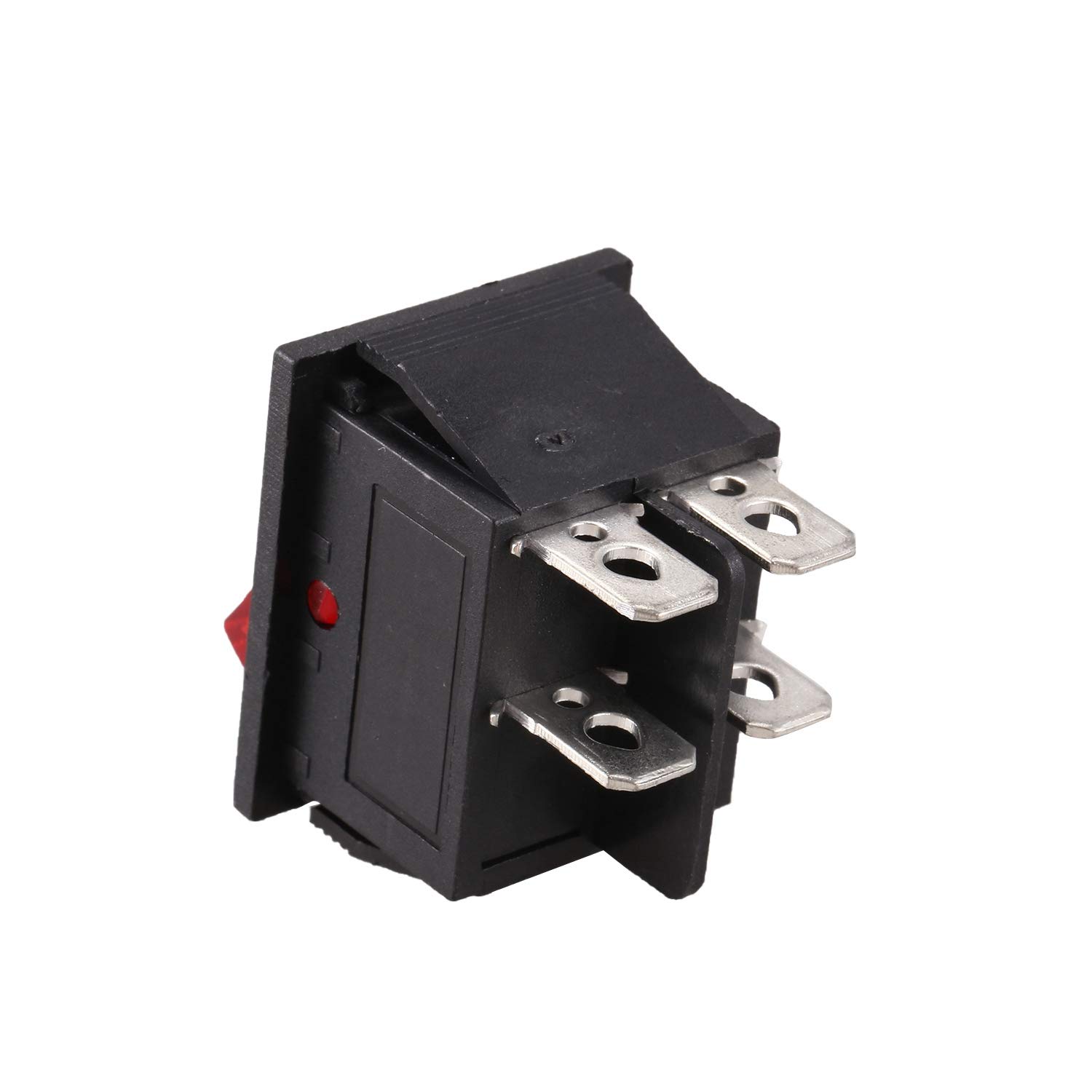 rosse Luci illuminato 4 Pin DPST ON/OFF Interruttore a bilanciere 16A 20A 250V AC