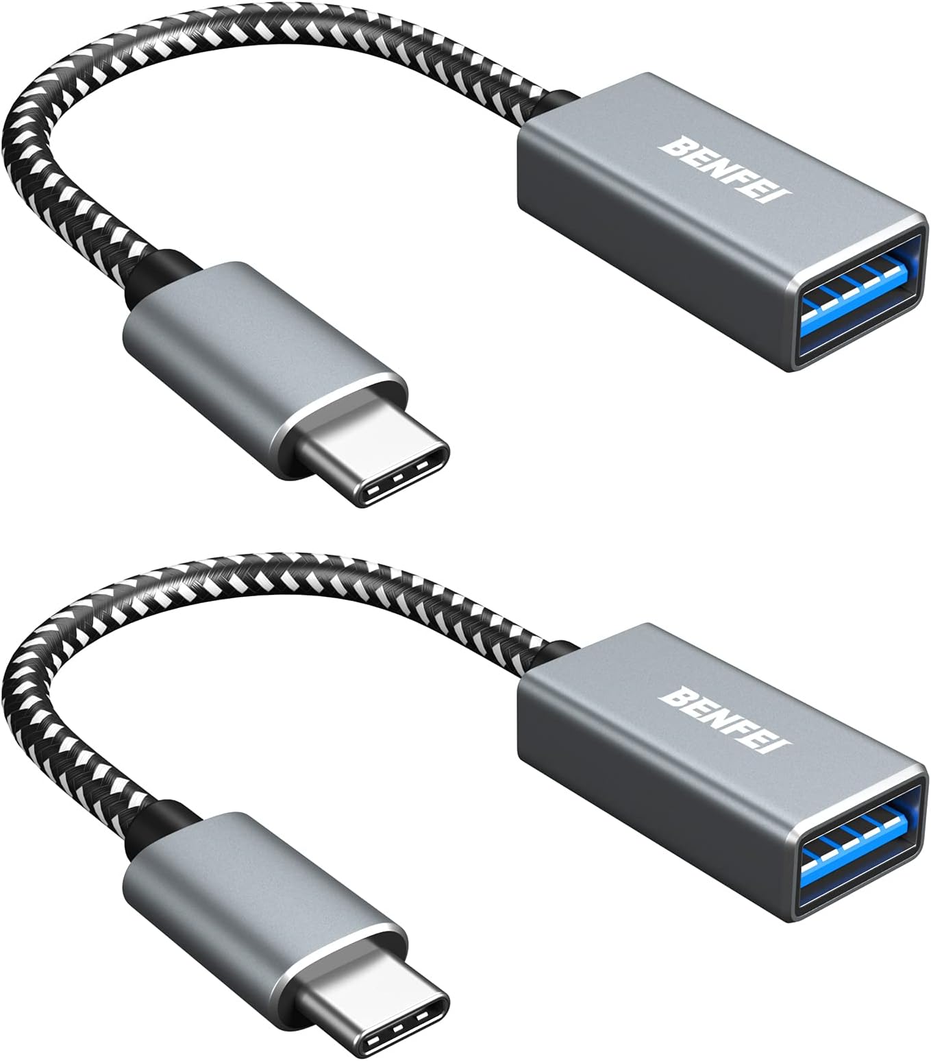 MOSWAG Adaptateur USB C Mâle Vers USB C Femelle, Avec Charge De 60 W