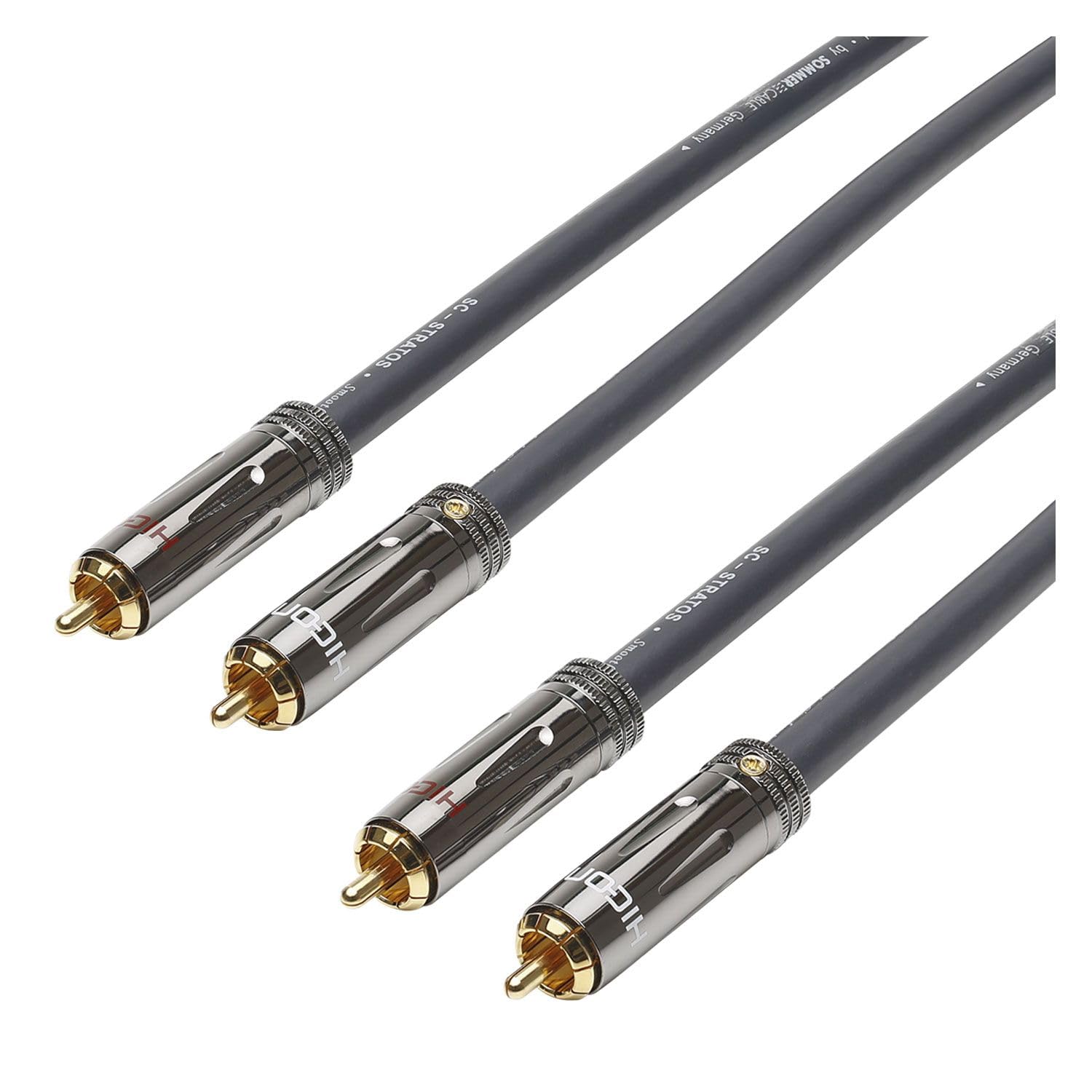 Sommer Cable HICON Cavo 75 cm stereo AF phono Stratos Cavo RCA 1 x 0,34 mm² 0,75 m - ST8F-0075