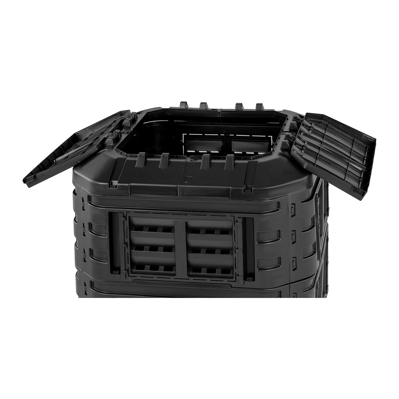 Compostiera da Giardino Composter per Giardinaggio HT-COMP-860 (860 l, Ancoraggio 11 cm, Polipropilene)
