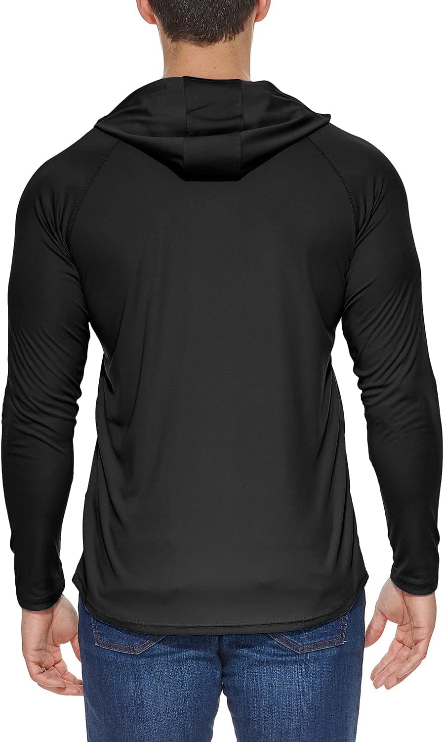 baleaf Men's Sun Protection Hoodie Shirt UPF 50+ Long Sleeve UV SPF T-Shirts Rash Guard Fishing Swimming Lightweight - Image 2