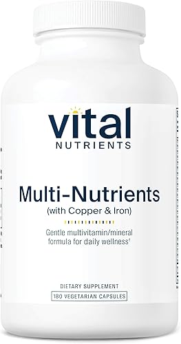Vital Nutrients Multi-Nutrients 4 | Fórmula de citrato/malato (con cobre y hierro) | Fórmula multivitamínica/mineral con potentes antioxidantes |