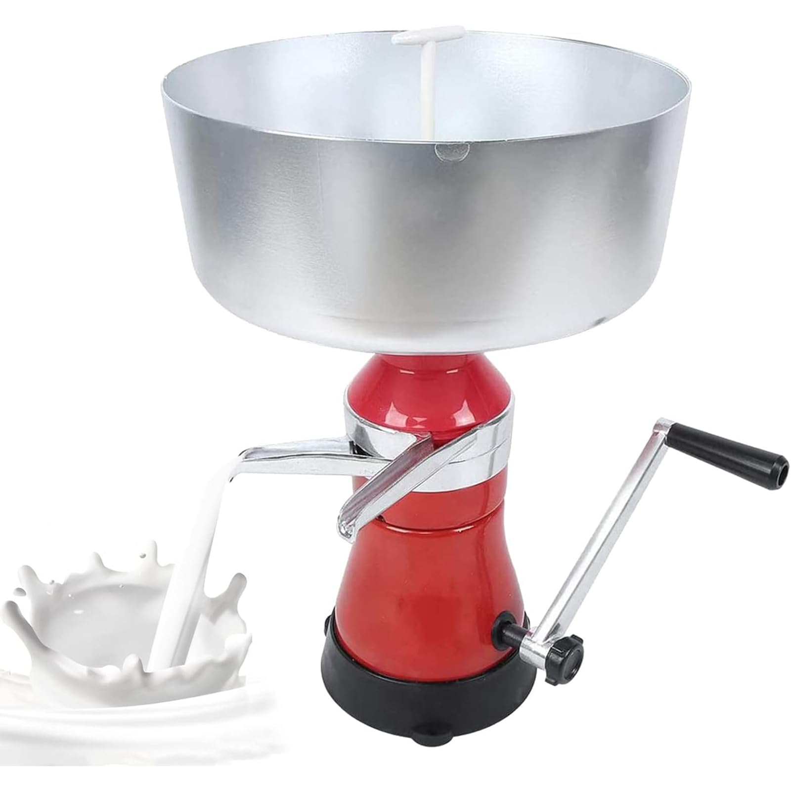 Separator mleka, ręczny separator sera 80 l/h do świeżego mleka, regulowana prędkość dla kóz, wielbłądzi i krów