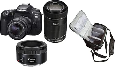 90D Camera Tri Kit 18-55mm 55-250mm 50mm KamKorda Pro Camera Bag 90D Camera Tri Kit 18-55mm 55-250mm 50mm KamKorda Pro Camera Bag