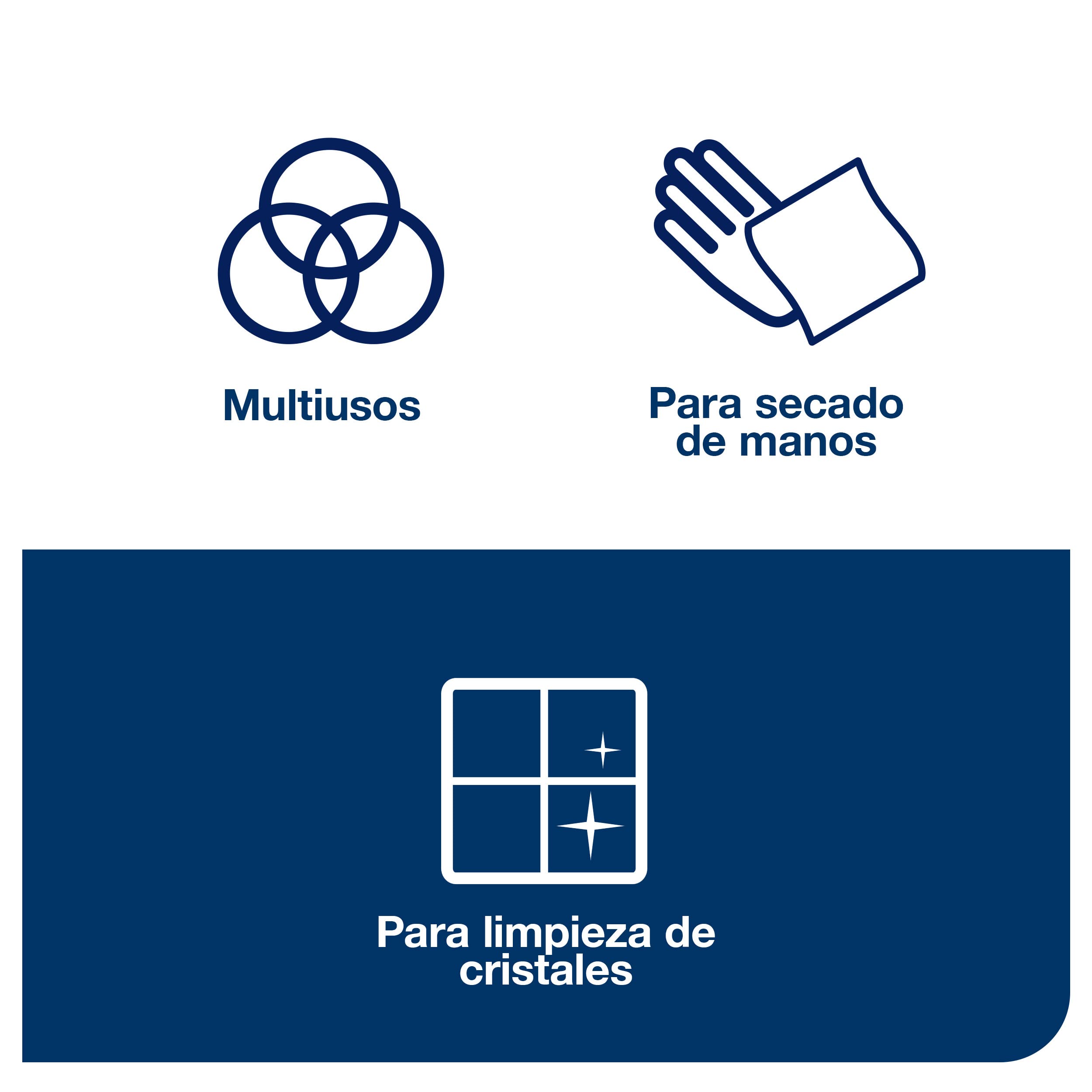 Tork 130035 Papel de secado Premium / Paños de papel compatibles con el sistema M2 / 6 x bobinas / 1 capa / Azul