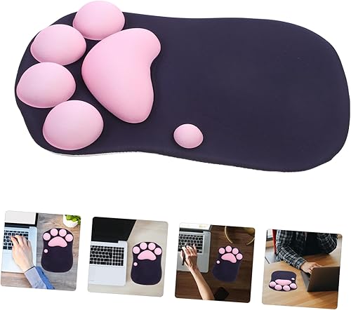 Miniatura 8 de FUNOMOCYA Alfombrilla de mouse para laptop, reposamuñecas, accesorios de escritorio para niños, soporte de muñeca para niños, soporte de reposo de