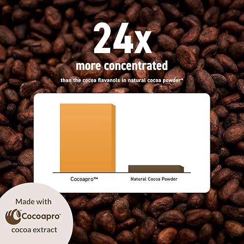 Miniatura 7 de CocoaVia Memory+ - Suplemento cerebral, clínicamente probado para la memoria y el cerebro, suplemento a base de plantas, sin azúcar, sin gluten