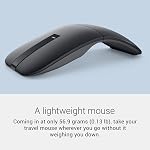 Dell MS700 Bluetooth Travel Mouse – Bluetooth 5.0, Microsoft Swift Pair/Dell Pair (Windows 10 & 11 only), Optical LED Sensor, Touch Scroll with Latest Touch Controller - Black