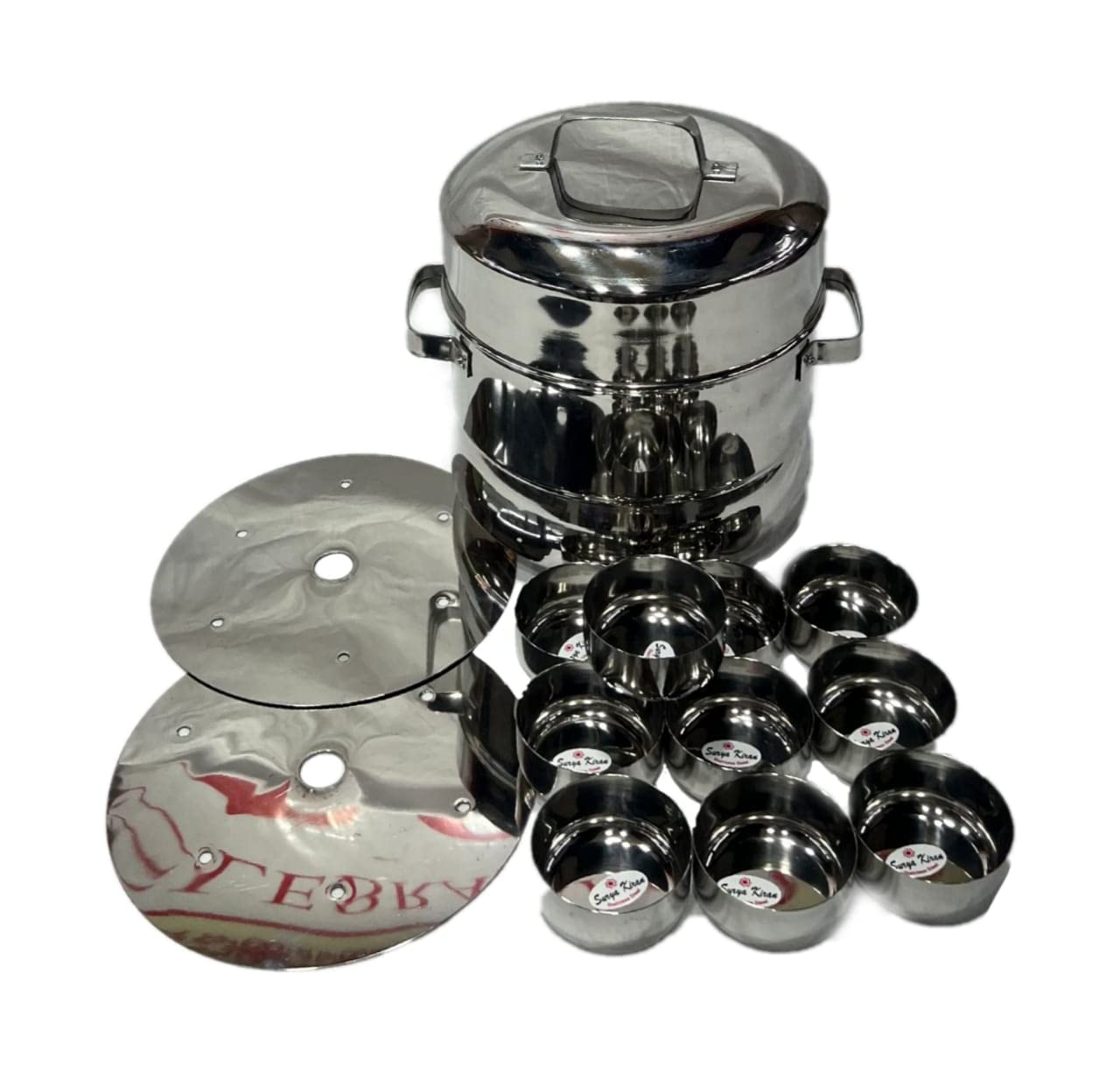 Kamath & Co Stainless Steel Steamers Idli Maker Pedavan For