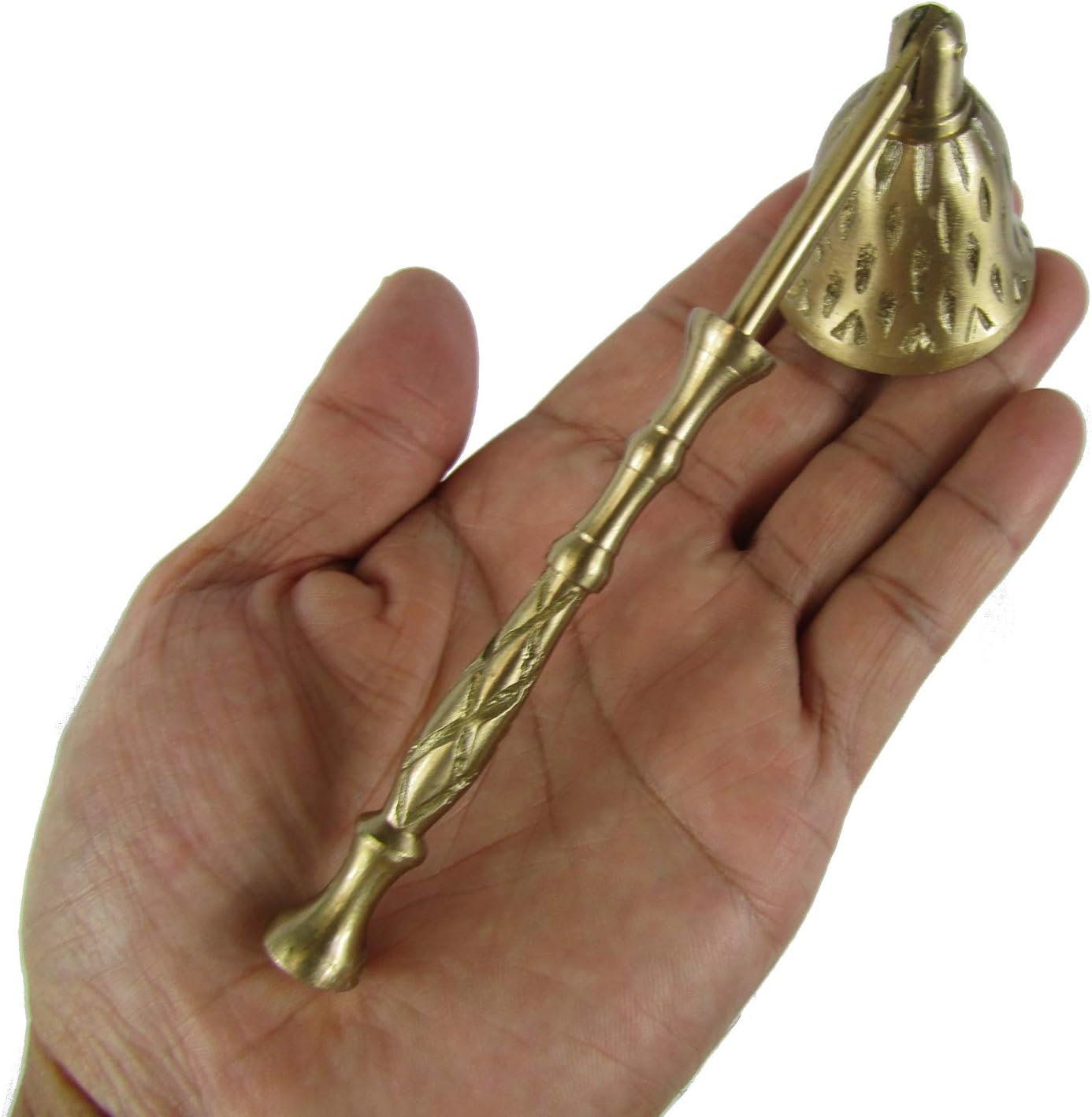 CircuitOffice Candle Snuffer, Dual Brass Renaissance Design