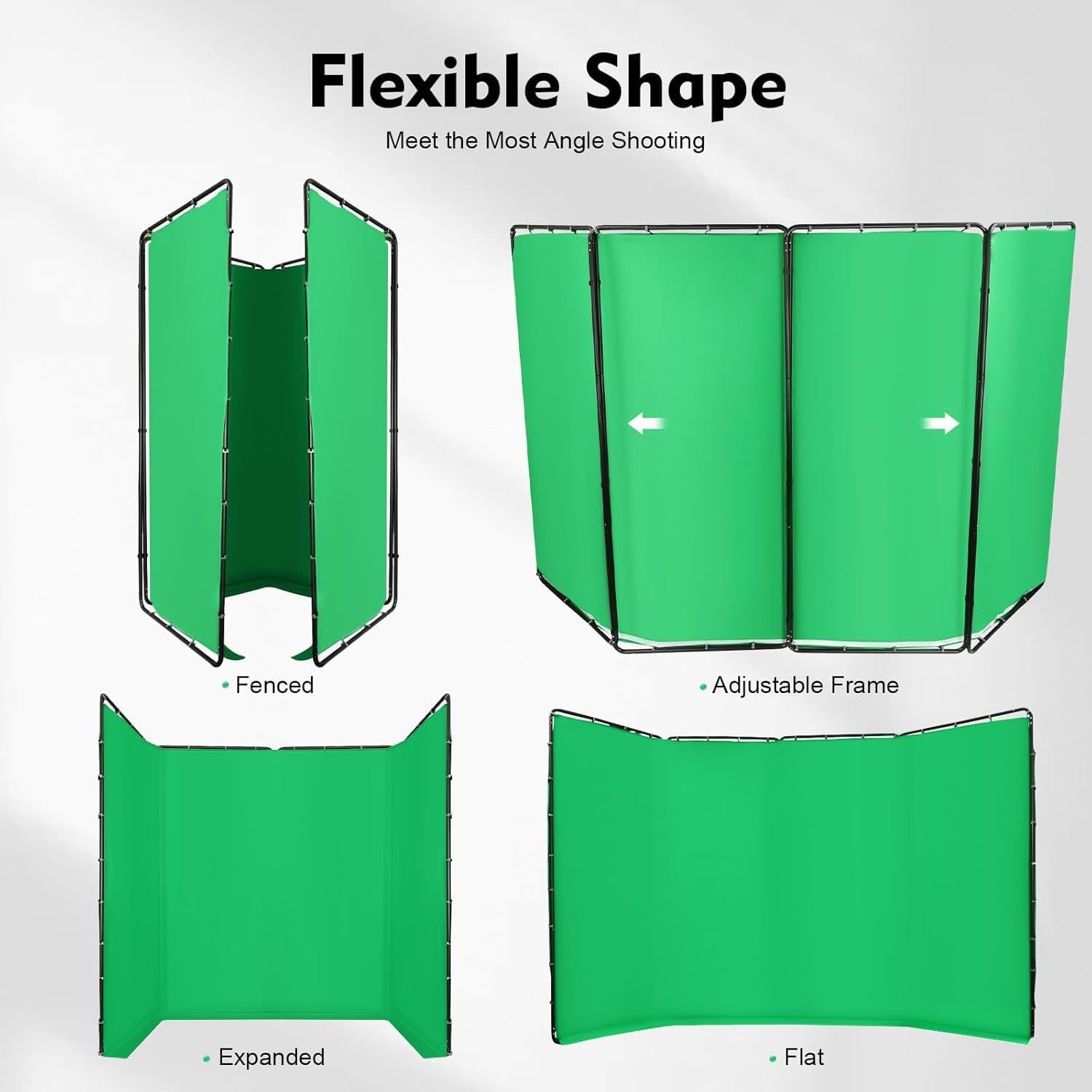Pantalla verde con soporte, 400 x 240 cm, fondo de pantalla verde, ajustable, soporte de fondo verde portátil, para fotografía, juegos, medios de comunicación