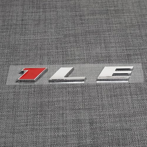 Image of 2Pcs New 1LE Emblem Badge Letter Rear Side 1LE Sticker Replacement for Camaro (Chrome), EI-SilveCutom#2
