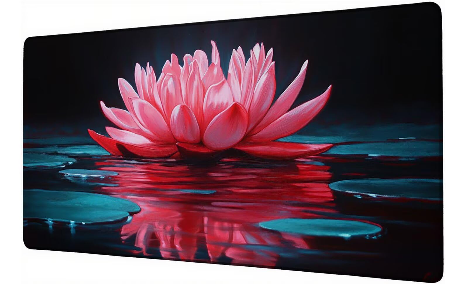 Podkładka pod mysz XXL 1000 x 500 mm podkładka pod mysz dla graczy Jezioro duża podkładka pod mysz na biurko akcesoria kwiatowa podkładka pod mysz z antypoślizgową podstawą wodoodporna podkładka pod