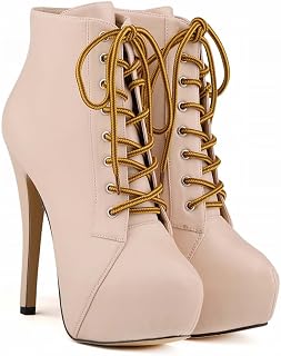 Amazon.es: Beige - Botas / Zapatos para mujer: Zapatos y complementos
