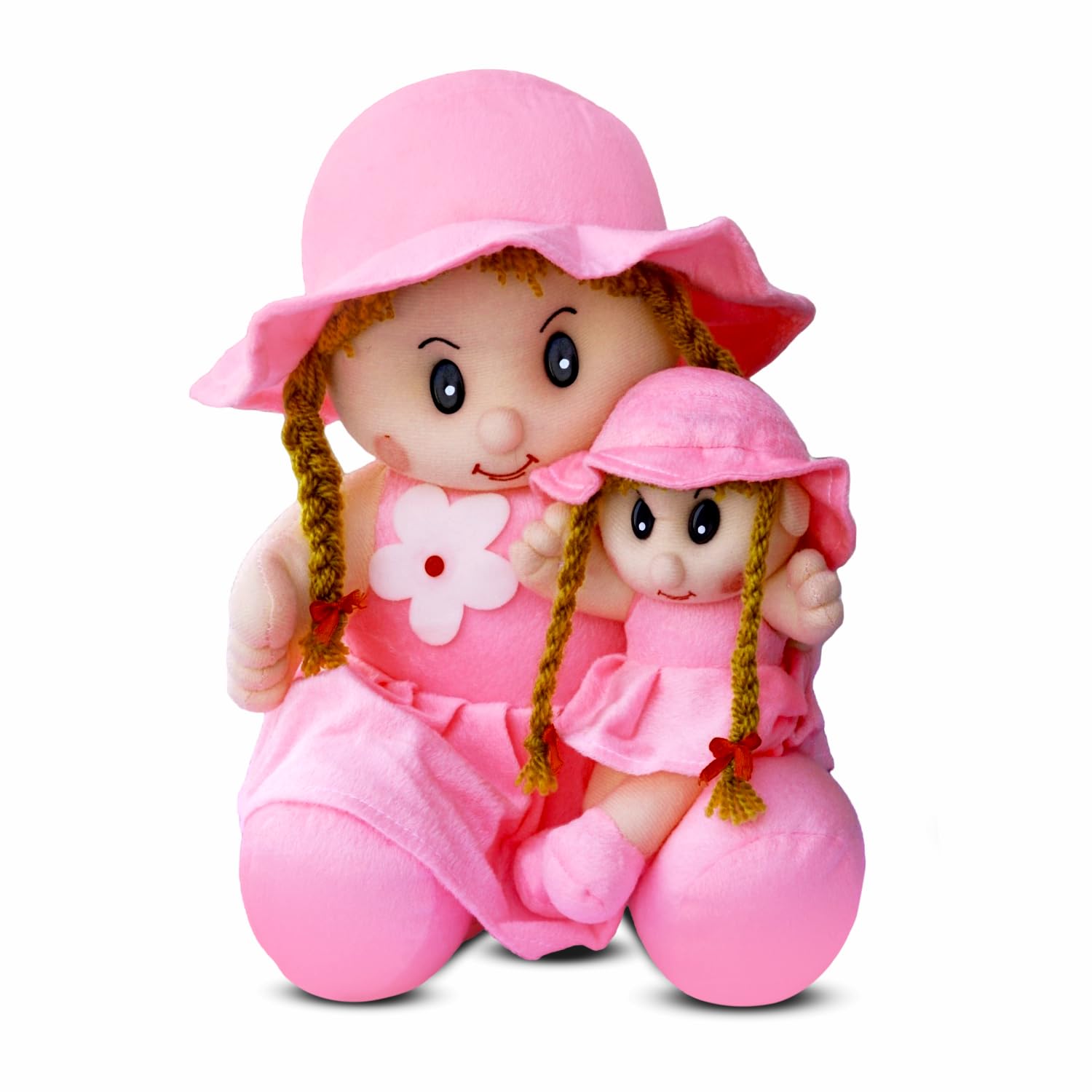 Jankees Soft Mother Daughter Doll for 2+ Years Kids, Soft Toy Birthday Gift for Baby Girl, Plush Toy for Special Occasions, Polyfill, Washable, Fine Stitching Plushies, Size - 15 Inch (Pink) (B0B2R16MT2) Amazon Price History, Amazon Price Tracker
