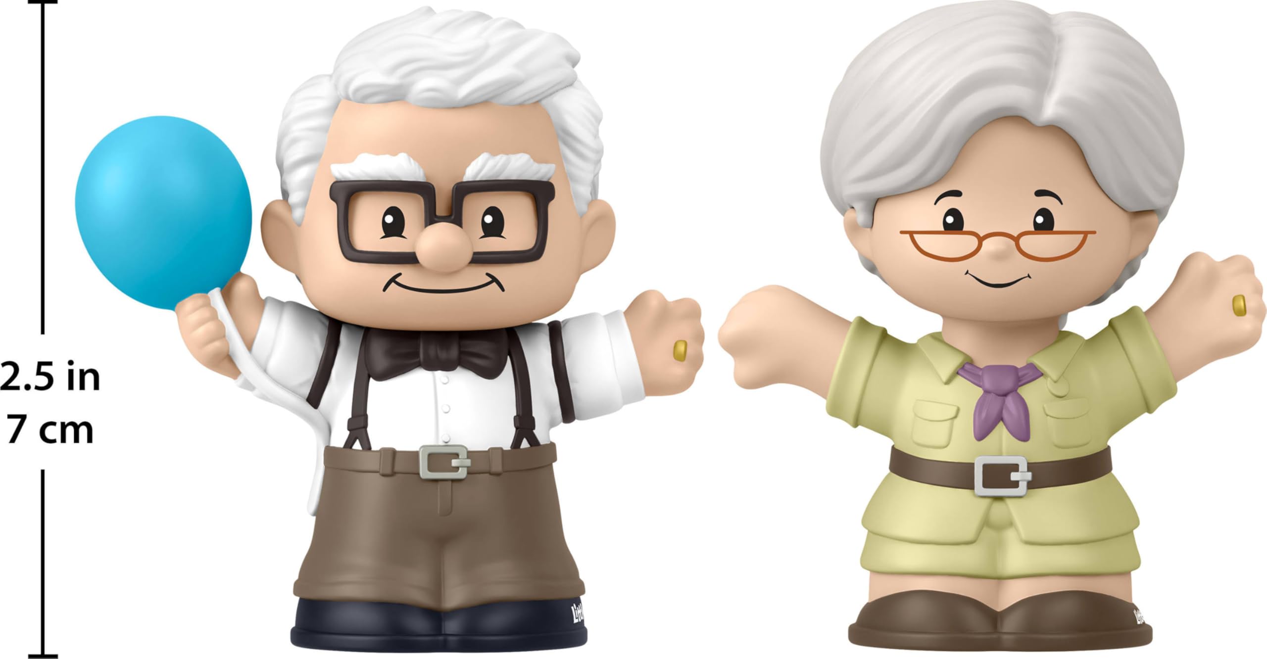 Fisher-Price Little People Collector Disney Pixar UP Special Edition Set para fanáticos de la película, 2 figuras de personajes en un paquete de exhibición (exclusivo de Amazon)