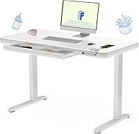 Vista 12 de FLEXISPOT Comhar Escritorio Eléctrico de Pie con Cajones, Puerto de Carga USB A a C, Mesa de Computadora/Portátil para Oficina en Casa de 48