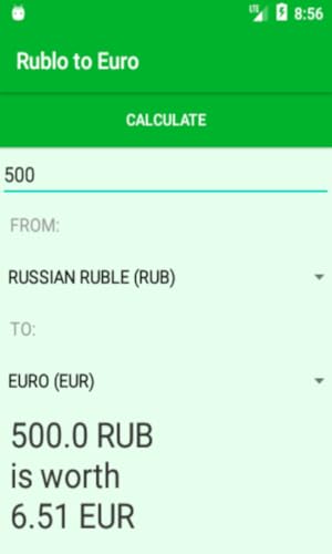 Converter RUBLO to EUROS