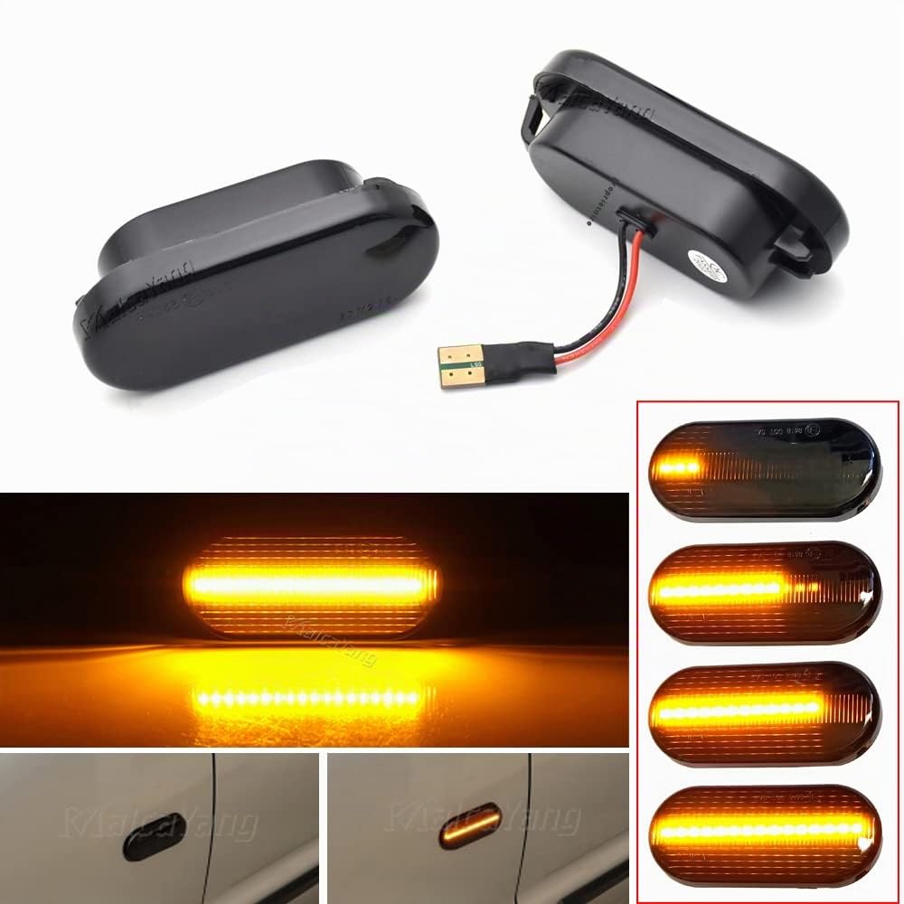 Indicateur Dynamiques LED Clignotant pour for Bora Golf 3 4 Passat 3BG Polo for Seat Ibiza Leon Cordoba Toledo Focus Fiesta C-Max