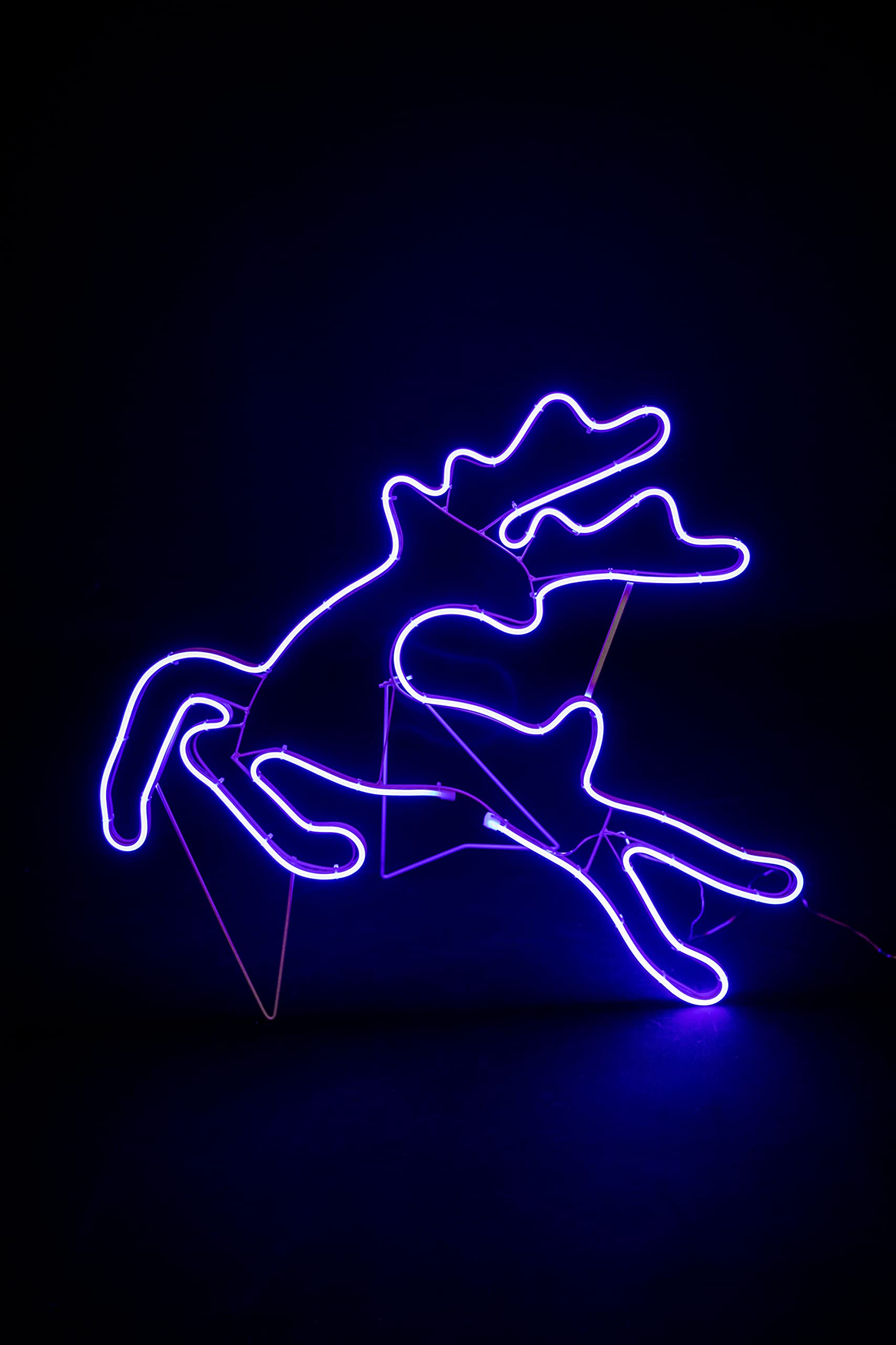 Shatchi Jumping Reindeer LED Outdoor Christmas Silhouette Light Decoration