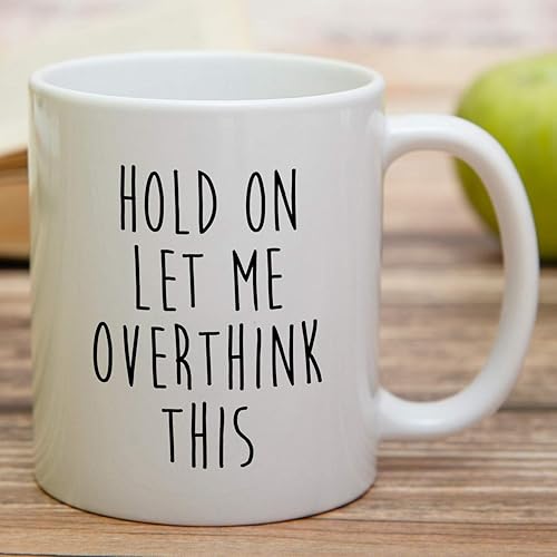 Miniatura 3 de Retreez Taza divertida  Hold On Let Me Overthink This Introvertido - Tazas de café de cerámica de 11 onzas  Divertido, sarcasmo, sarcástico,