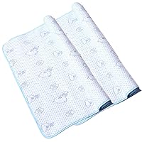 Vista 12 de Monvecle - Juego de 2 cambiadores de algodón impermeables para bebé, lavables, reutilizables, color oso rosa, 2 unidades, tamaño mediano, 28 x 20