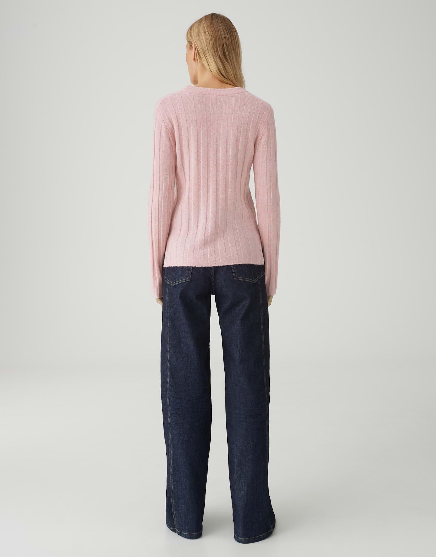 OPUS Damen Pullover | POLMI Slim Rippstrickpullover mit Wollanteil