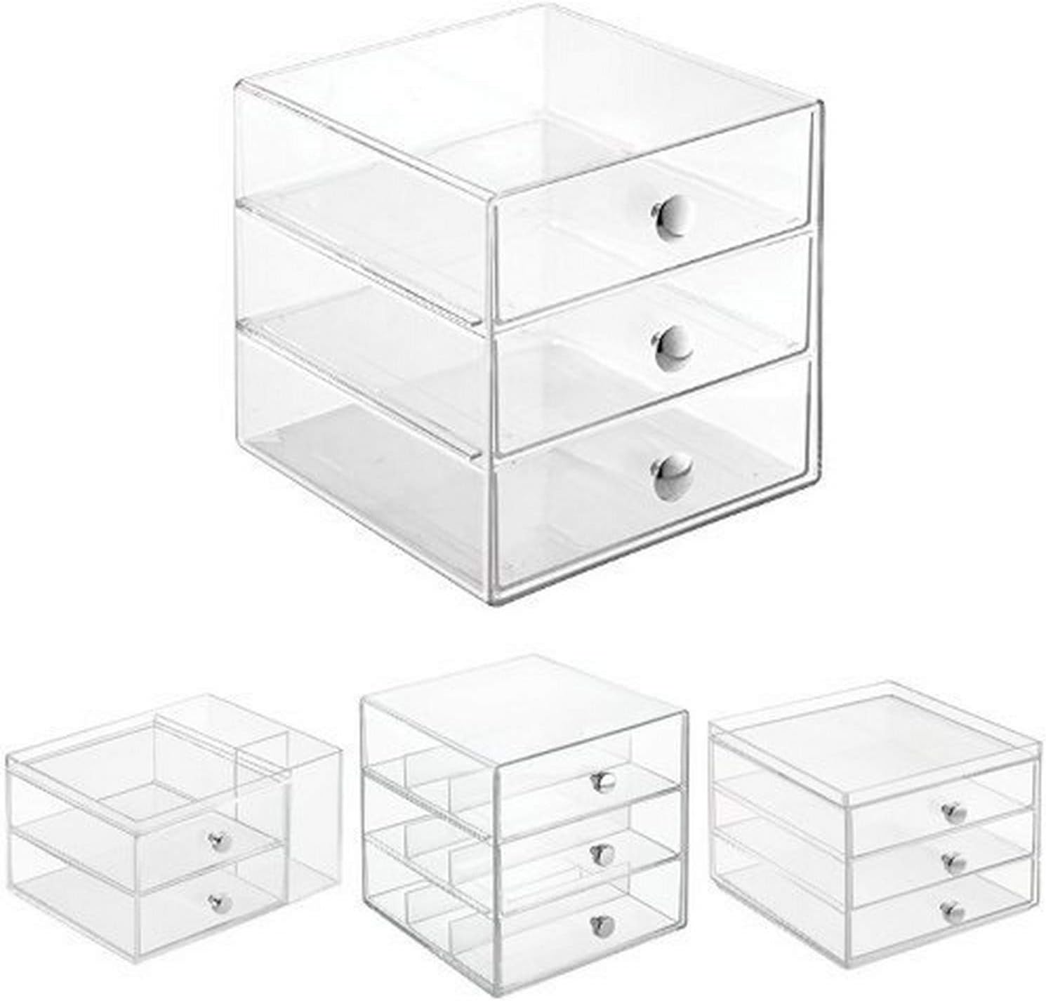 InterDesign Cosmetic Drawers Set 4 Drawer Organizers for