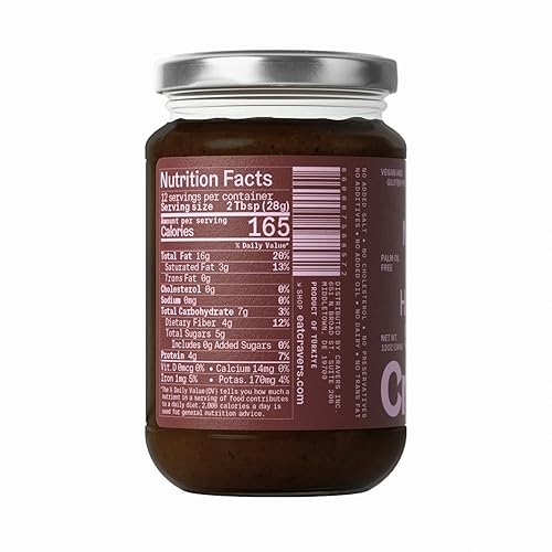 Miniatura 2 de Cravers Cacao y avellanas para untar sin azúcar refinado, vegano, paleo y sin gluten, sin aceite de palma, sin edulcorantes artificiales y sin OMG