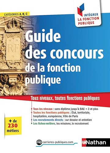 Le guide des concours - catégorie A, B et C - Intégrer la fonction publique - 2017