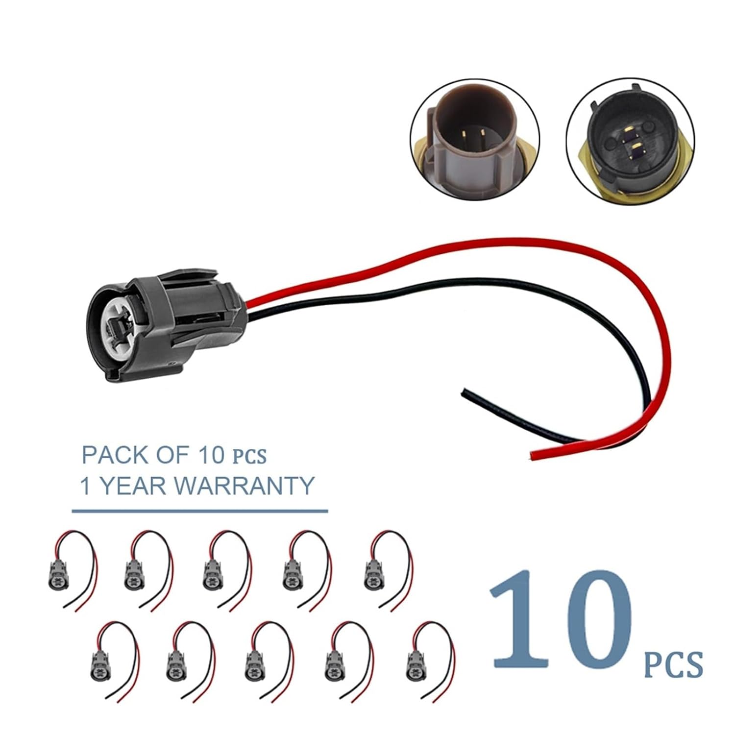 IAT Intake air Temperature Fan Knock Sensor Plug Connector Wiring Harness(10 pcs)